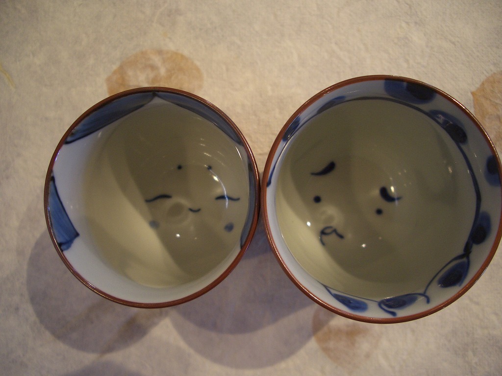 ひょっとこ・おかめ ペア湯呑　1,710円（税込）